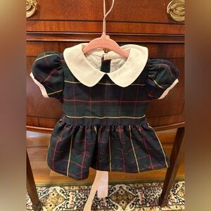 Nantucket Kids Plaid Baby Dress with Peter Pan Collar